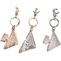 Prada Beauty Triangle Metal Logo Gift Small Charm - 3 Charms